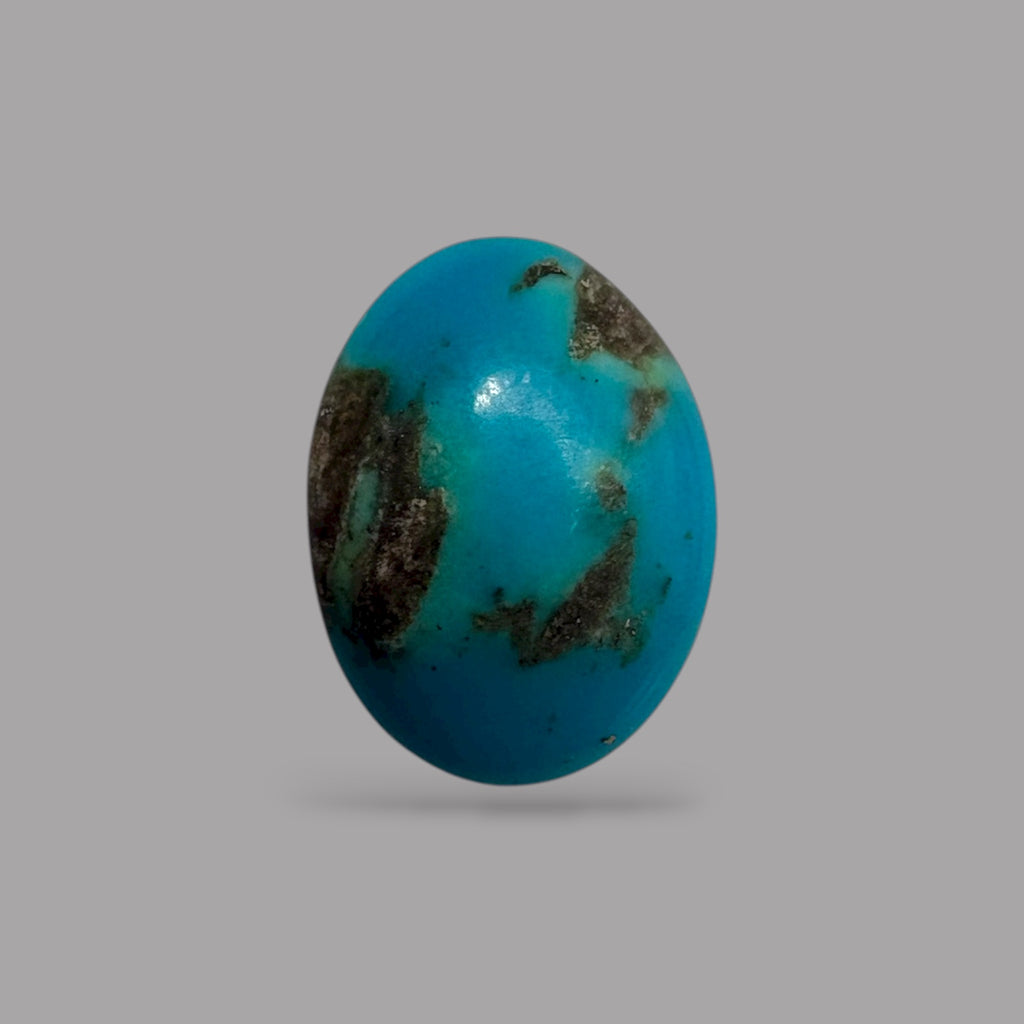 Real Turquoise Stone 4.17 Carats 13.5 x 10 x 4.7 mm in Oval