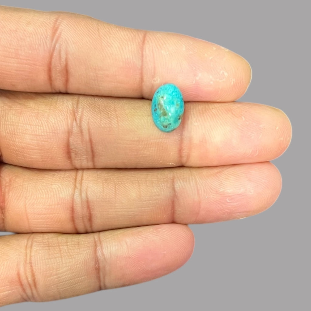 Real Turquoise Stones For Sale 2.66 Carats 11.9 x 8 x 4.9 mm in Oval