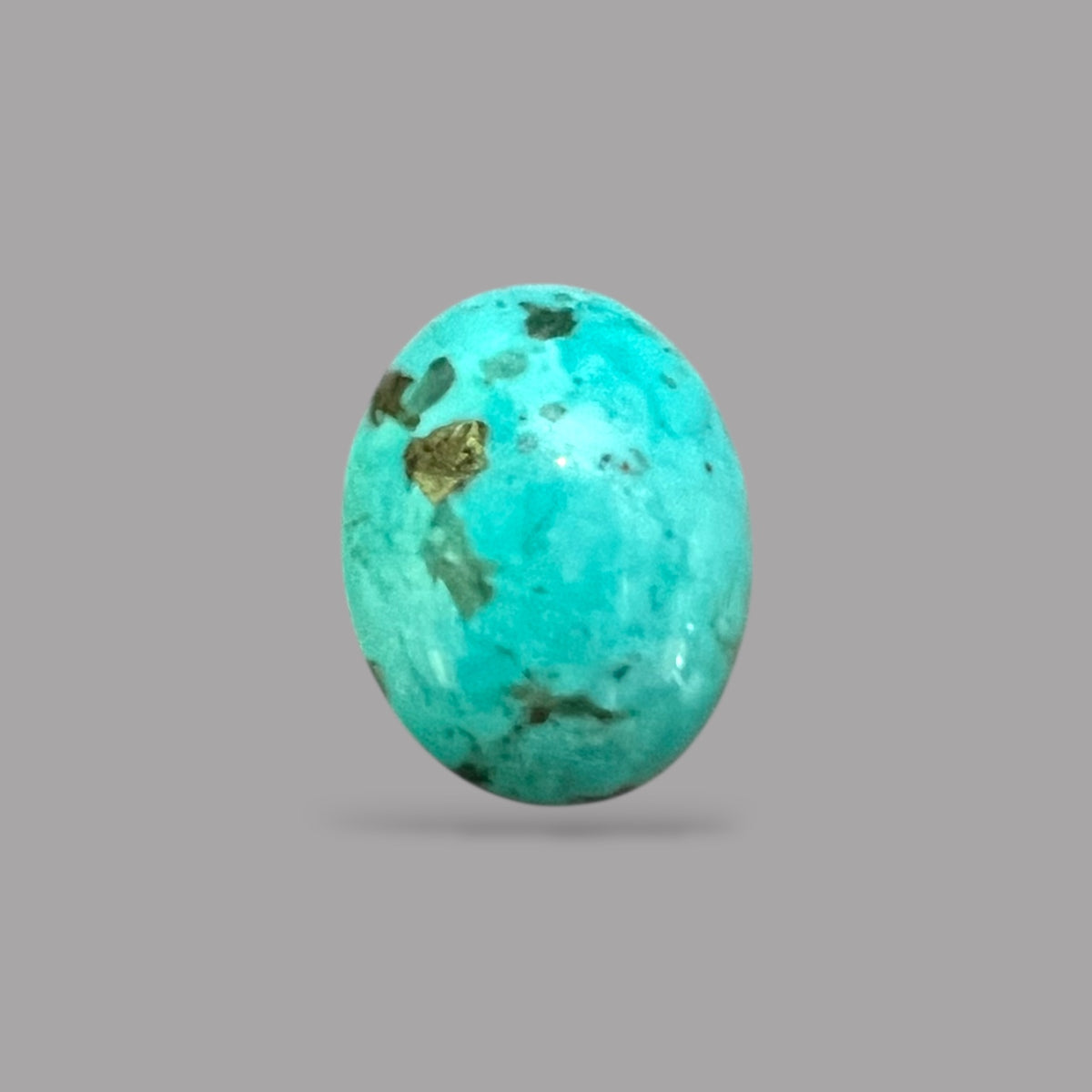 Real Turquoise Stones For Sale 7.56 Carats 14 x 11.1 x 6.2 mm in Oval