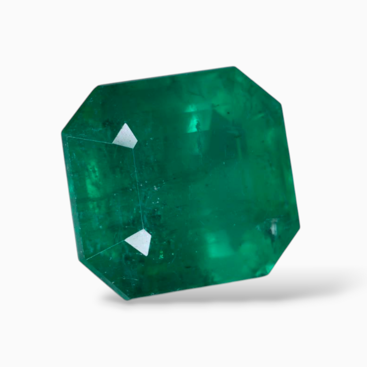 Real Zambian Emerald Stone 13.56 Carats Square Shape 15x13.9mm Size