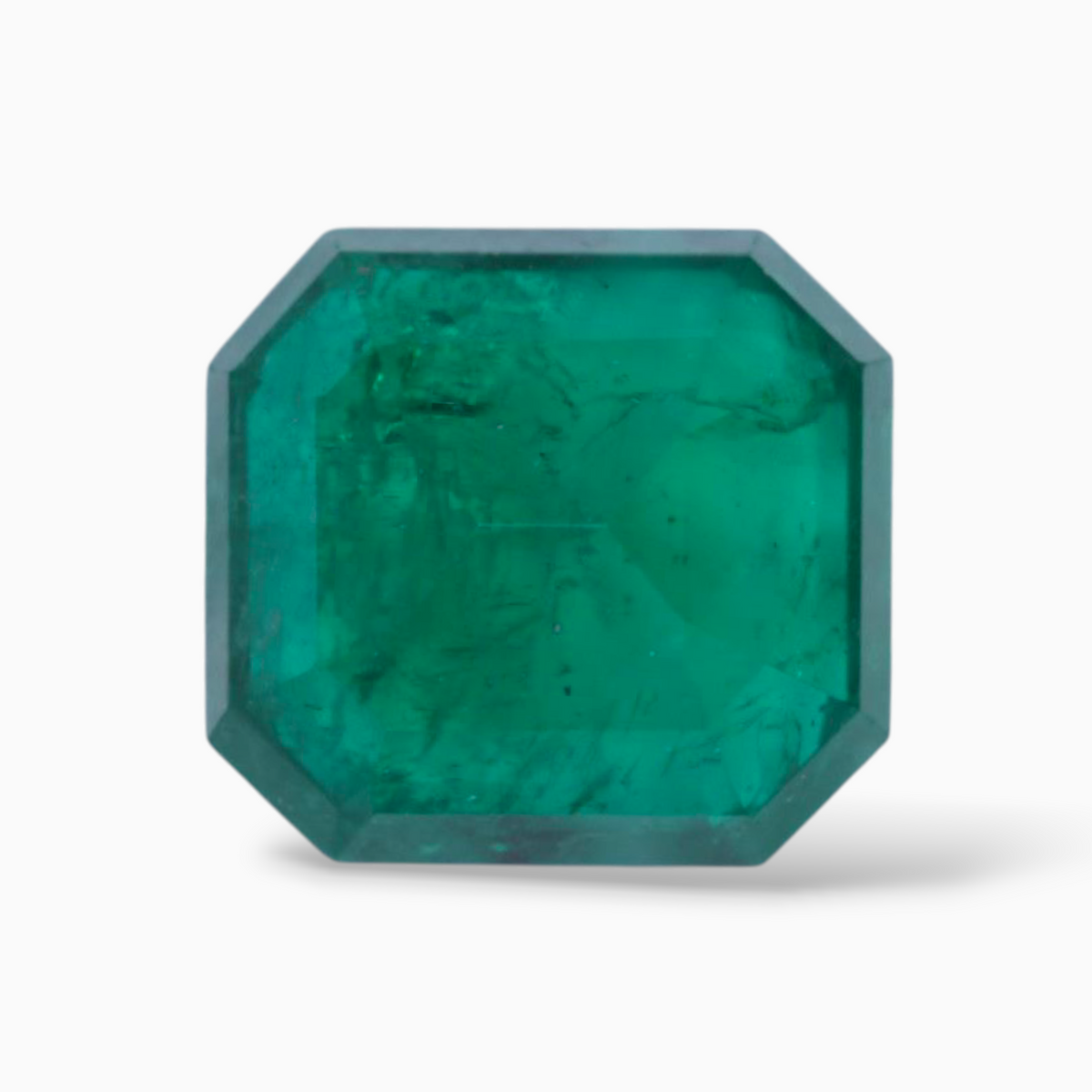 Real Zambian Emerald Stone 13.56 Carats Square Shape 15x13.9mm Size