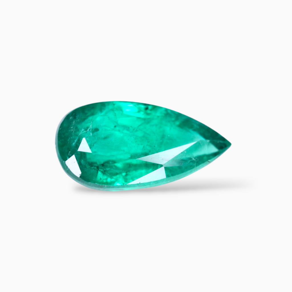 Original Emerald Stone 5.95 Carats Pear Shape 16.6x8.9mm Size