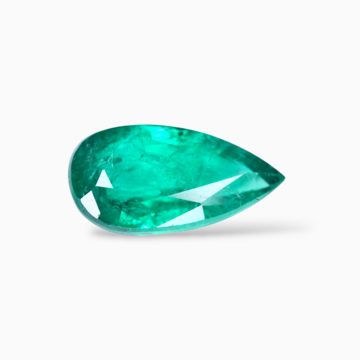 Original Emerald Stone 5.95 Carats Pear Shape 16.6x8.9mm Size