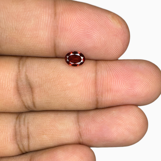 Red Garnet Stone Oval 6x4 mm 0.60 Carats Buy Online