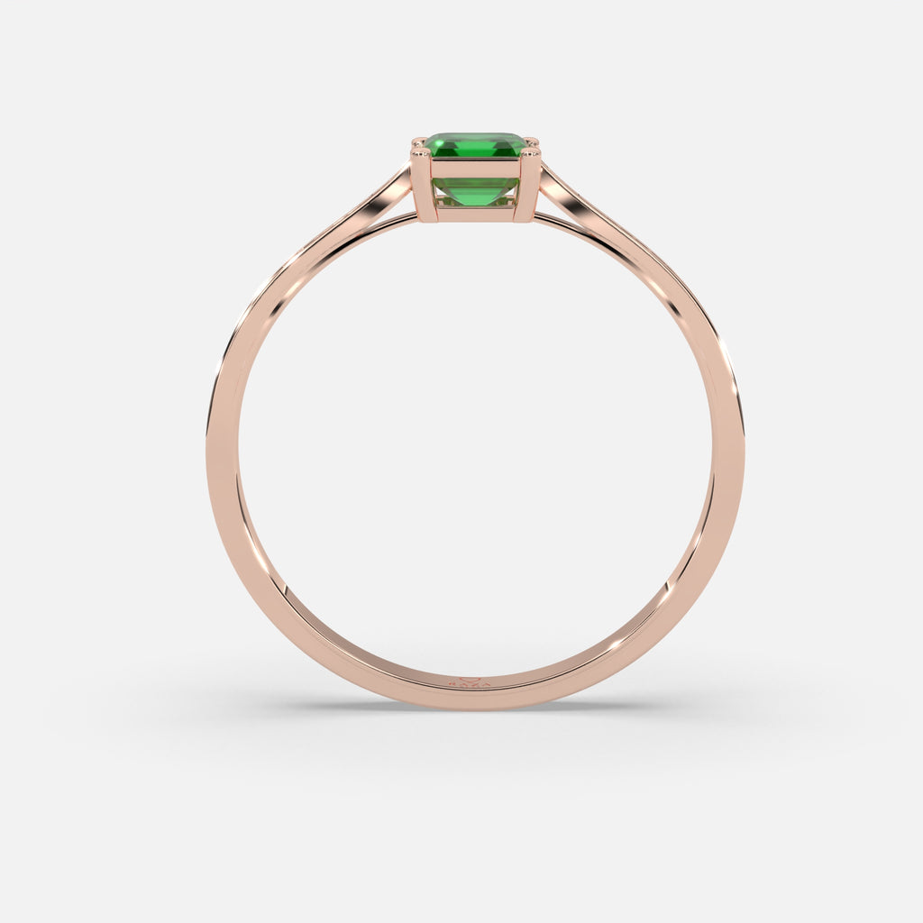 Reem Emerald Ring 18k Rose Gold