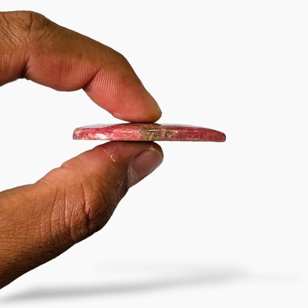 Rhodonite Stone in 96.80 Carats with 46 by 37 MM Size Pear Cut