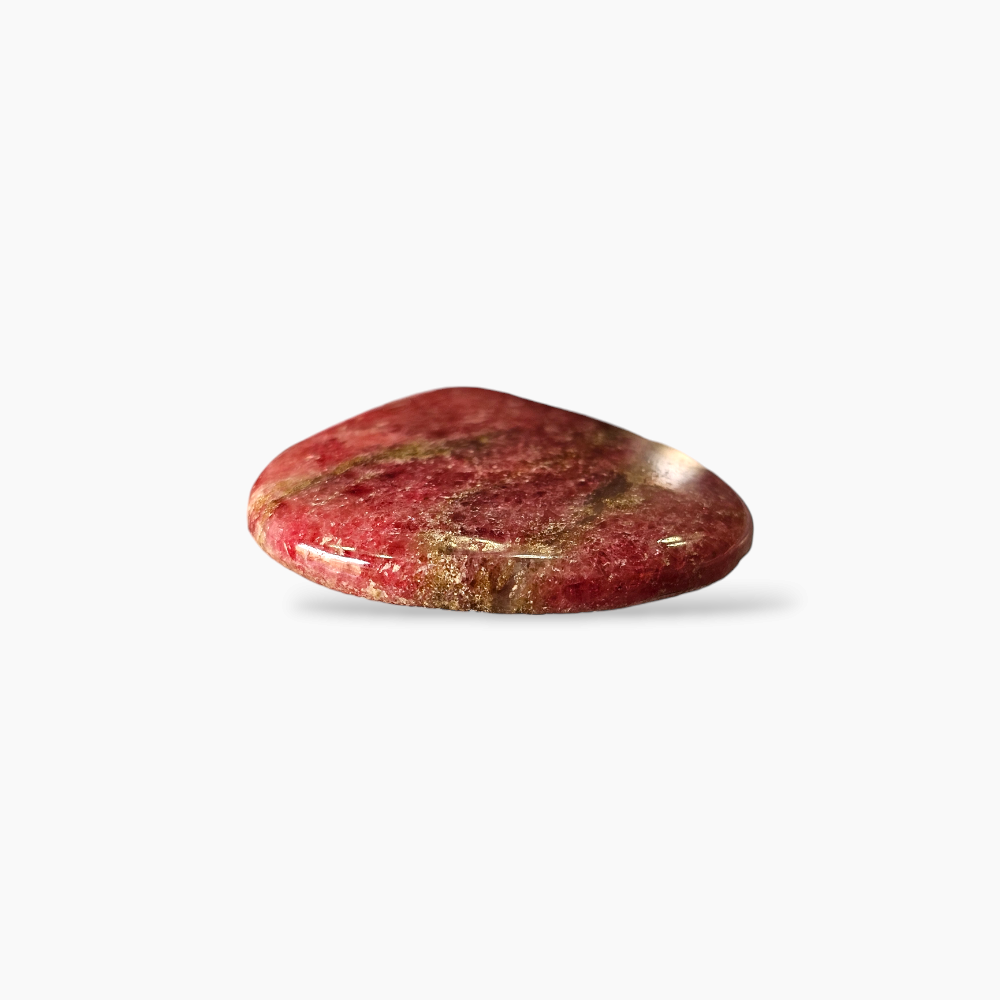Rhodonite Stone in 96.80 Carats with 46 by 37 MM Size Pear Cut