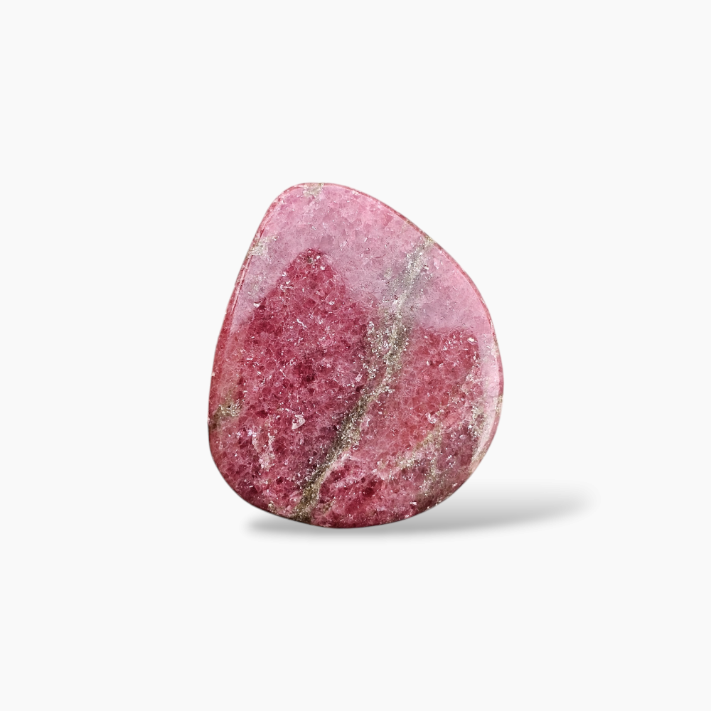 Rhodonite Stone Fancy Cut in 108.05 Carats with 36 by 44 MM