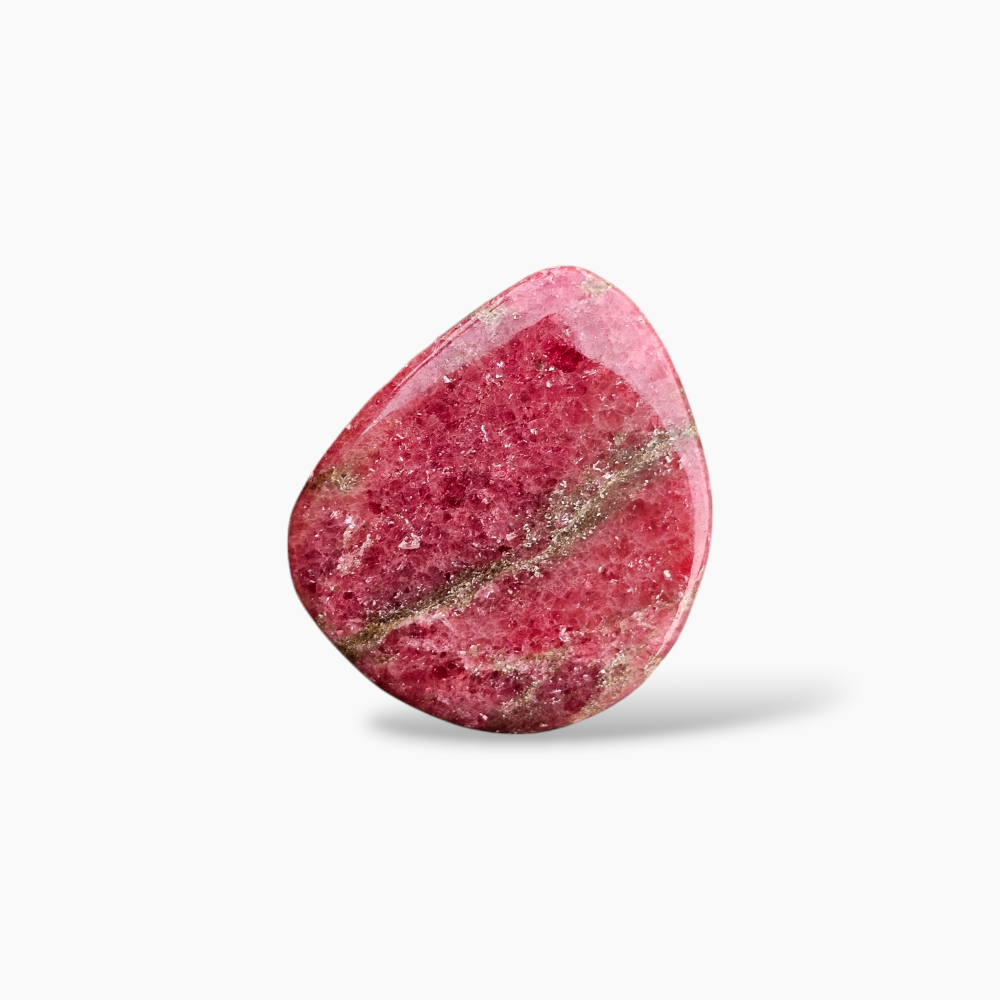 Rhodonite Stone Fancy Cut in 108.05 Carats with 36 by 44 MM
