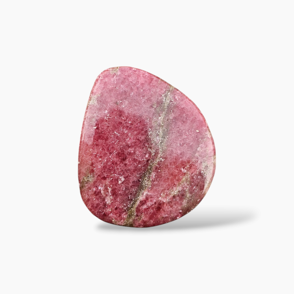 Rhodonite Stone Fancy Cut in 108.05 Carats with 36 by 44 MM