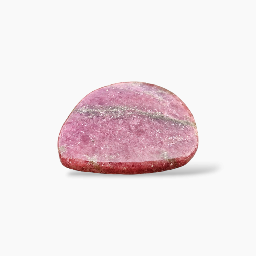 Rhodonite Stone Fancy Cut in 108.05 Carats with 36 by 44 MM