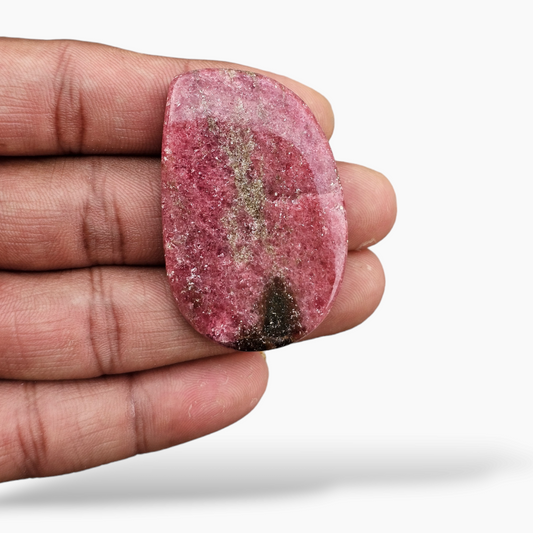 Rhodonite Stone in 115.53 Carats with 48 by 31 Carats Fancy Cut
