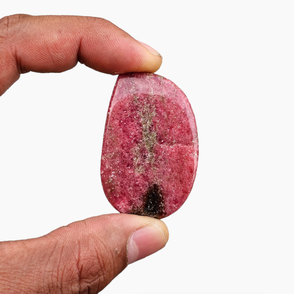 Rhodonite Stone in 115.53 Carats with 48 by 31 Carats Fancy Cut