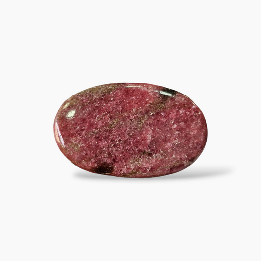 Rhodonite Stone in 117.79 Carats with 50 by 32 mm in Size Oval Cut