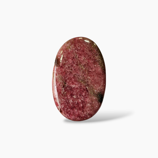Rhodonite Stone in 117.79 Carats with 50 by 32 mm in Size Oval Cut