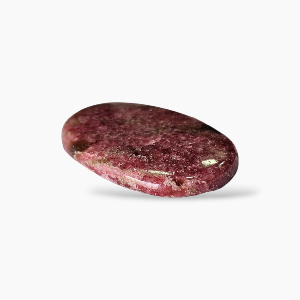 Rhodonite Stone in 117.79 Carats with 50 by 32 mm in Size Oval Cut