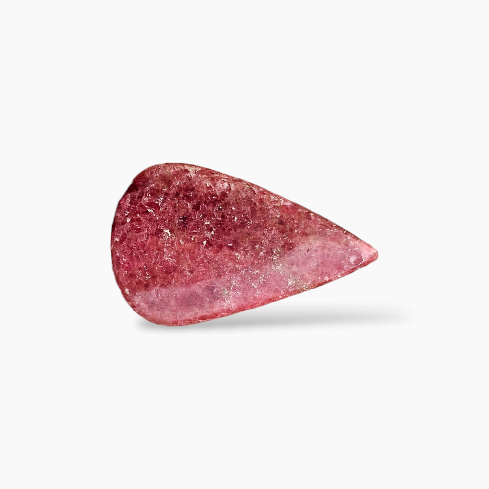 Rhodonite Stone in 61.34 Carats Weight with 25 by 41 mm Size
