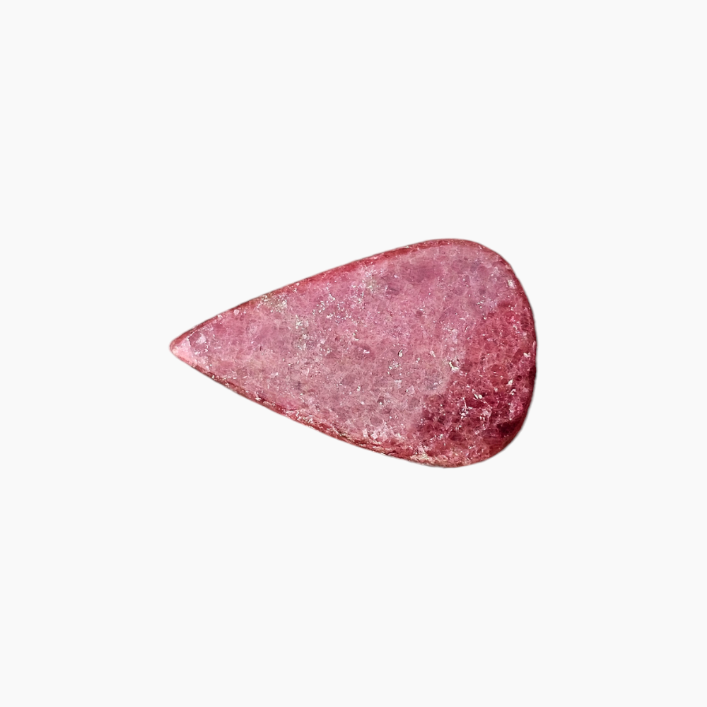 Rhodonite Stone in 61.34 Carats Weight with 25 by 41 mm Size