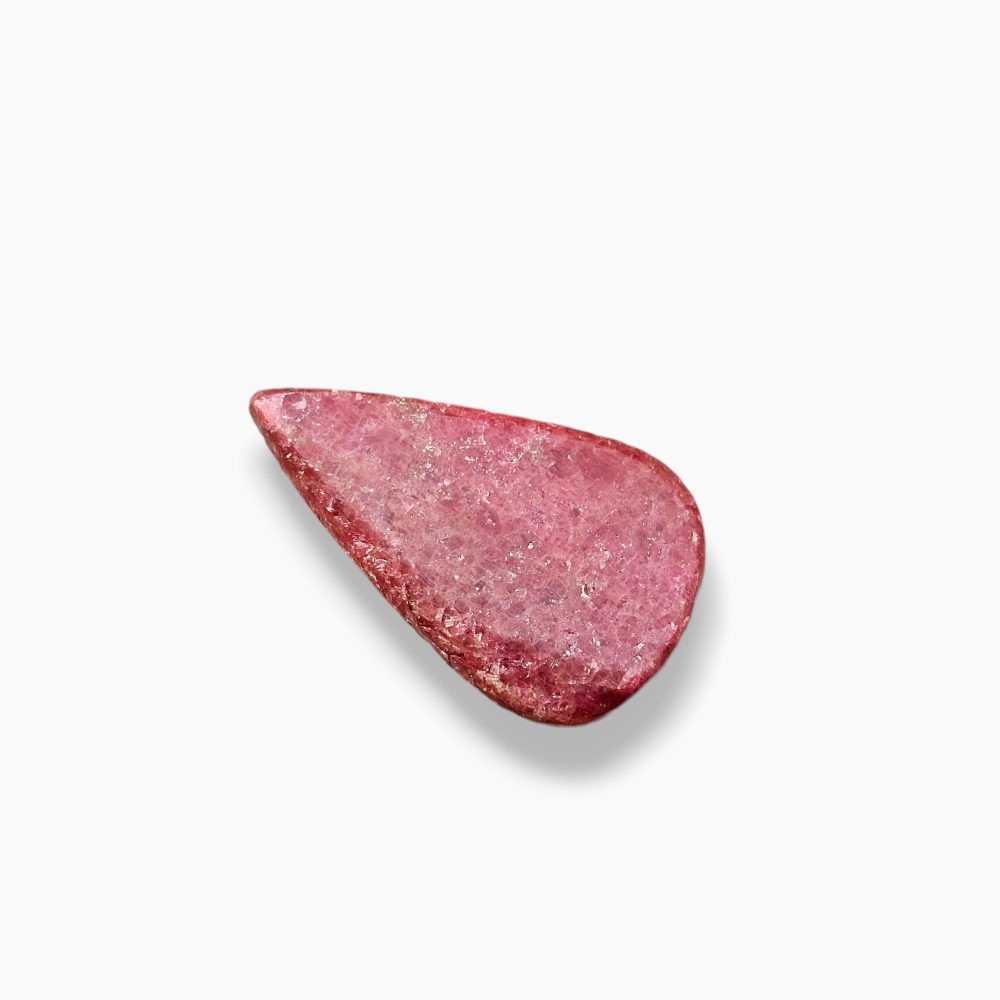 Rhodonite Stone in 61.34 Carats Weight with 25 by 41 mm Size