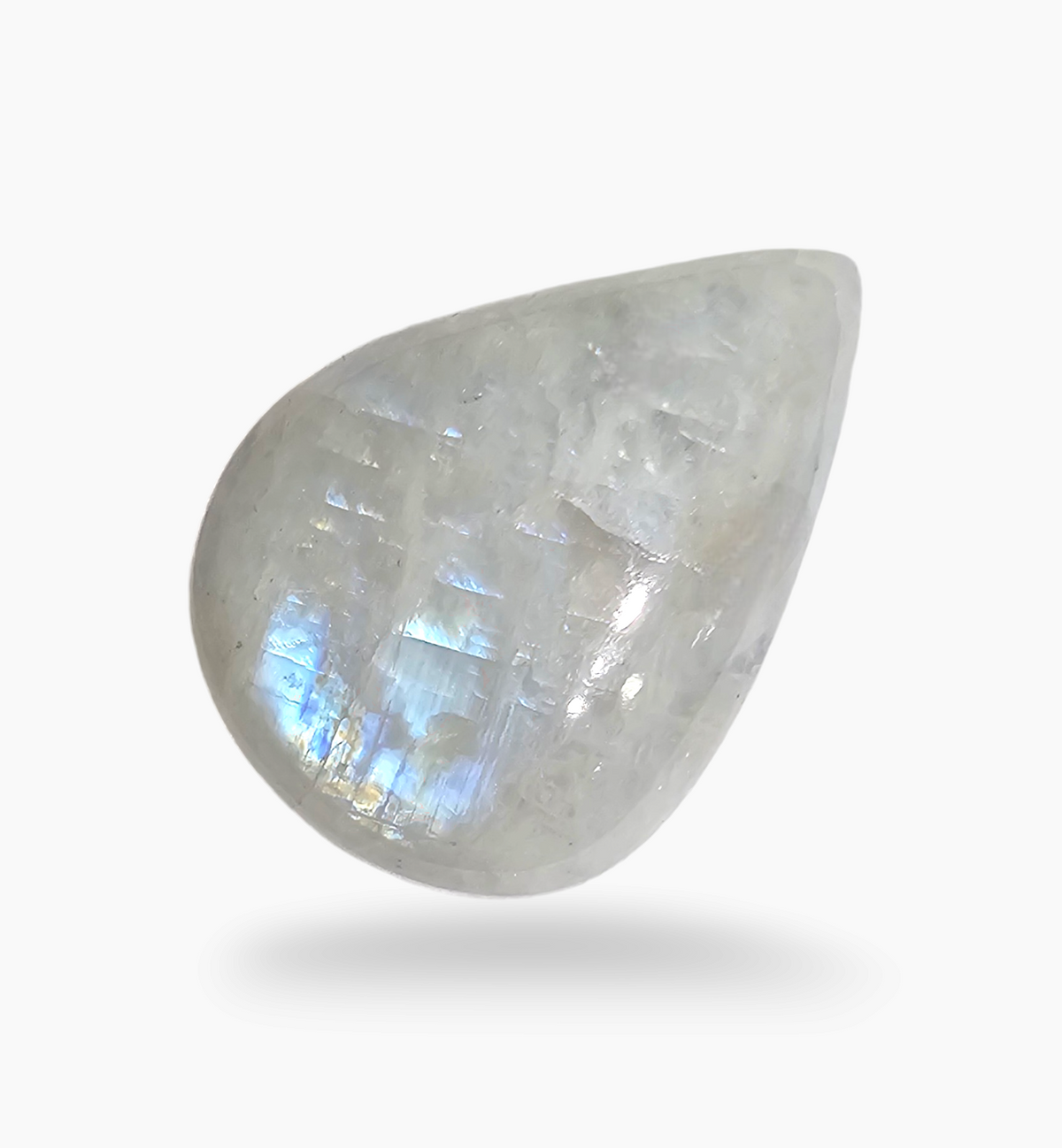 Natural Rainbow Moonstone 18.90 Carats Pear Cabochon Shape 24x17mm