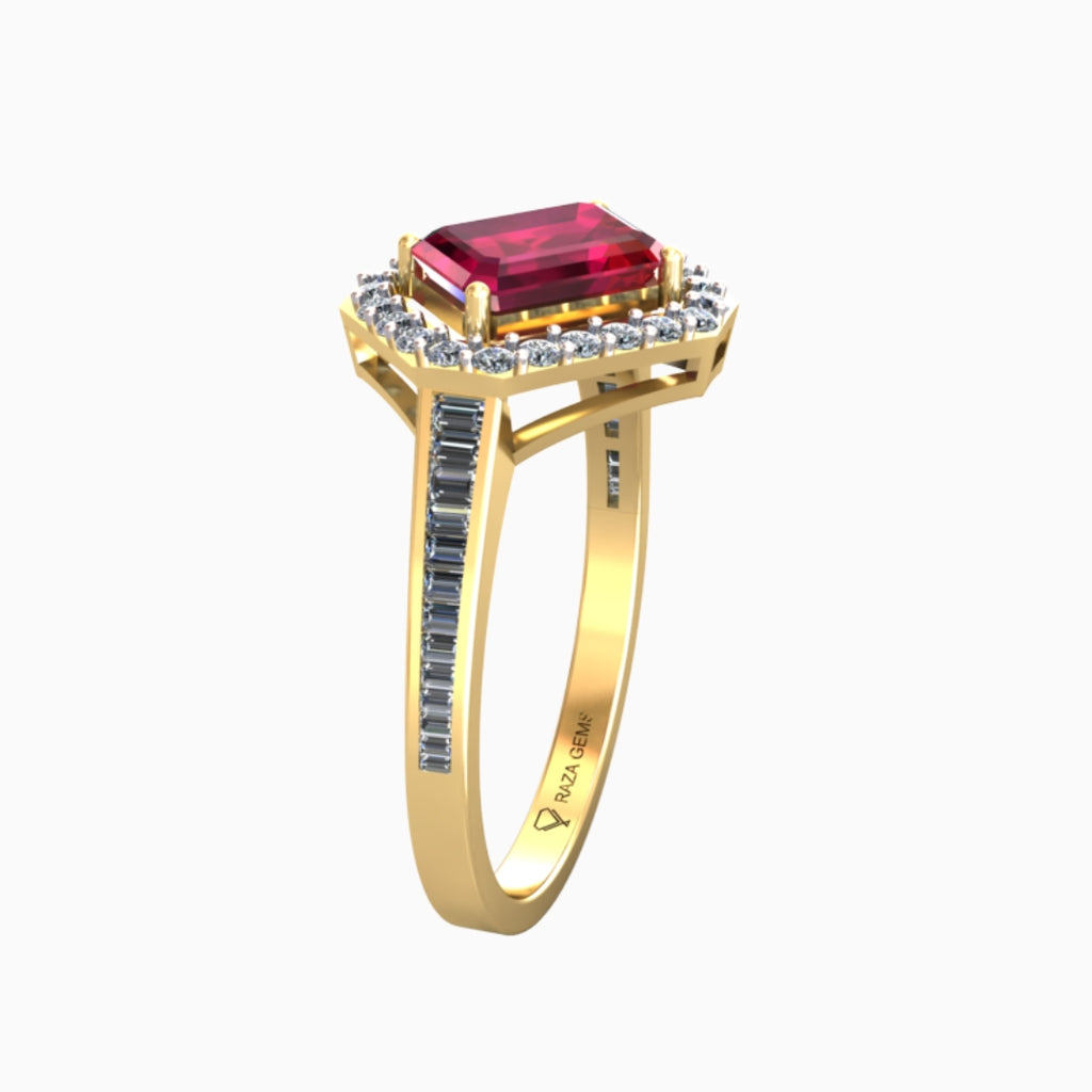 Ridwana Ruby Ring 18K Yellow Gold