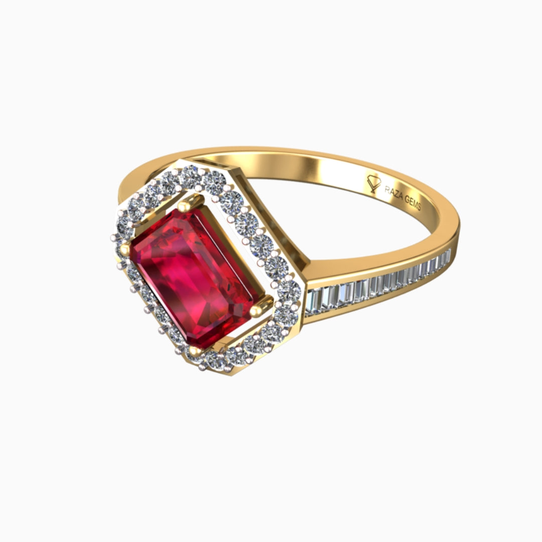 Ridwana Ruby Ring 18K Yellow Gold