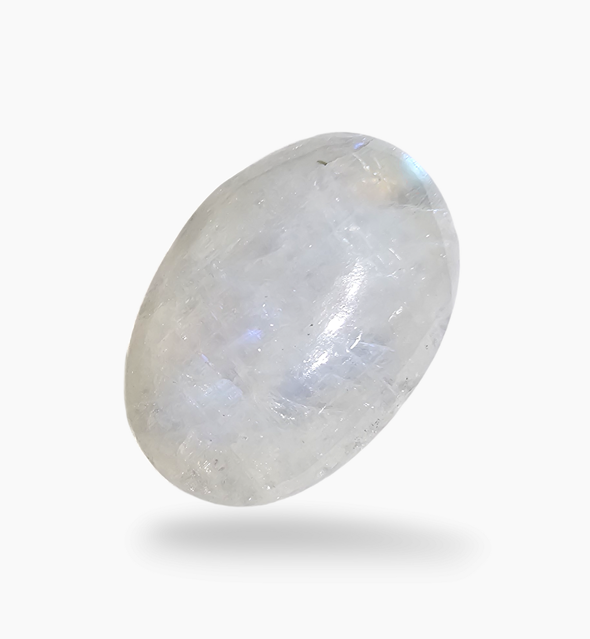 Natural Rainbow Moonstone 14.29 Carats Oval Cabochon Shape 20.2x14.8mm