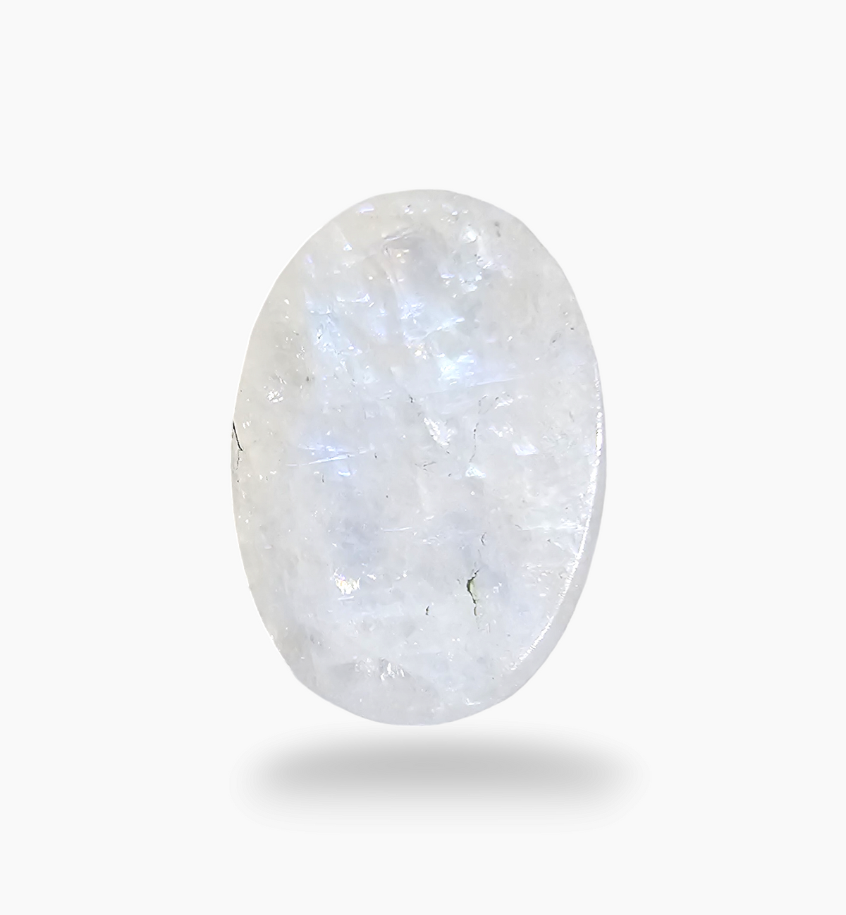 Natural Rainbow Moonstone 14.29 Carats Oval Cabochon Shape 20.2x14.8mm