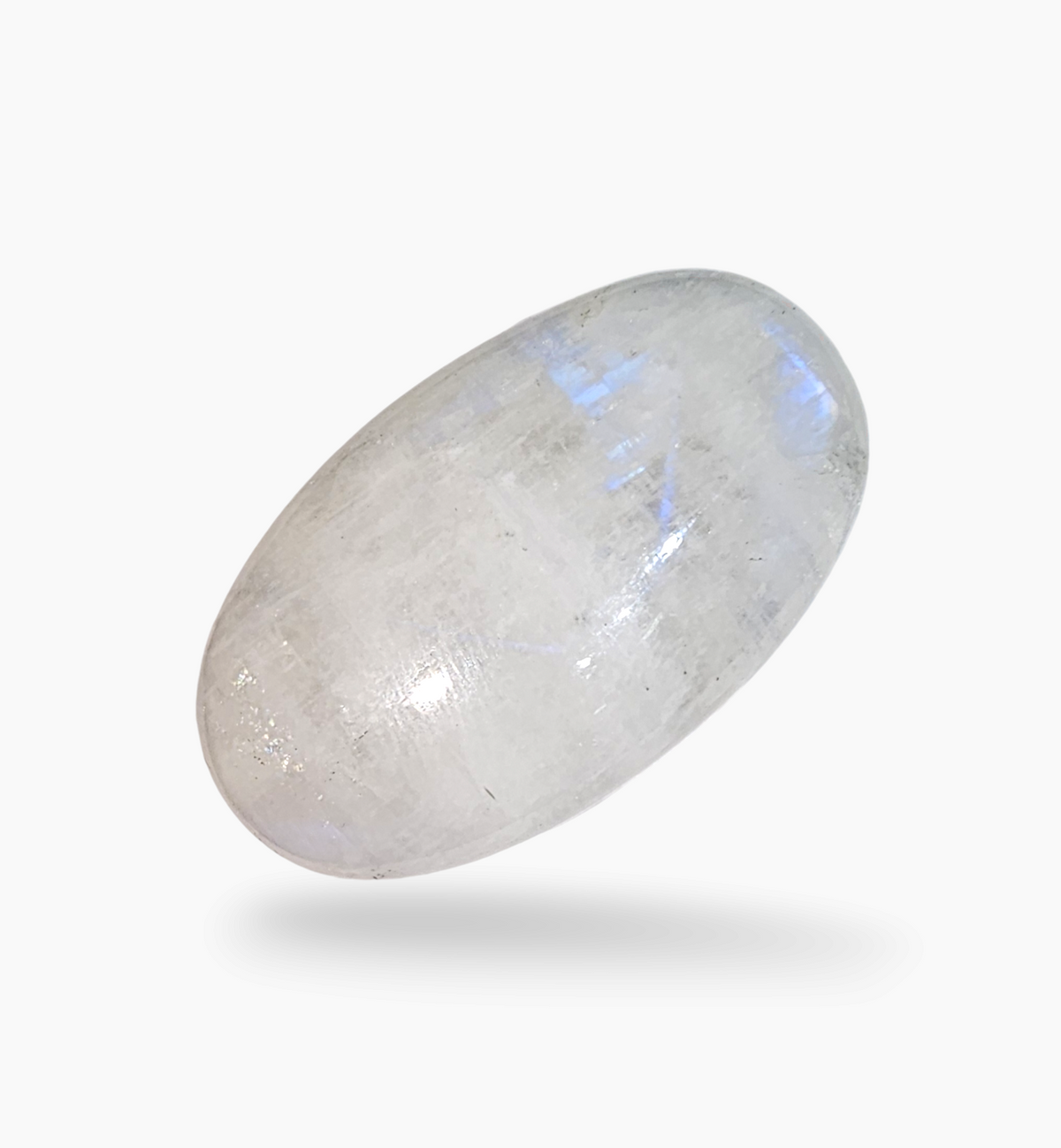 Natural Rainbow Moonstone Gemstone 37.05 Carats Oval Cabochon Shape 30x18.4mm