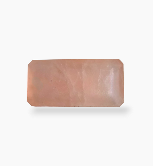 Natural Rose Quartz Stone 51.65 Carats Emerald Cut Shape Size 35x17.5mm