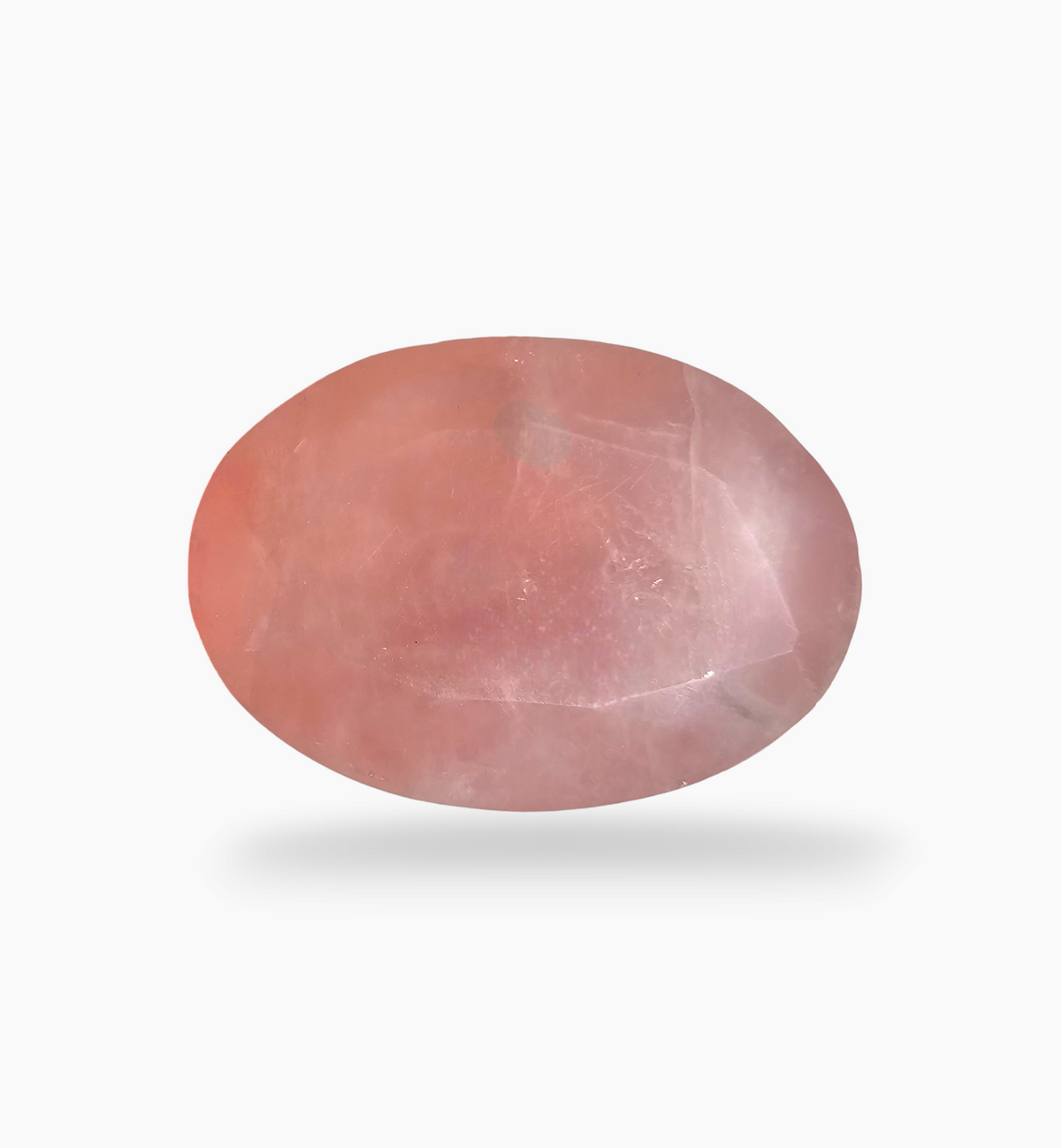 Natural Rose Quartz Stone 74.85 Carats Oval Shape Size 35x25mm