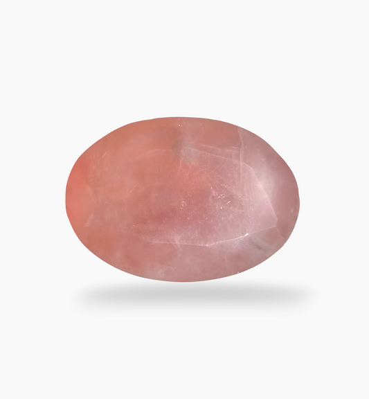 Natural Rose Quartz Stone 74.85 Carats Oval Shape Size 35x25mm