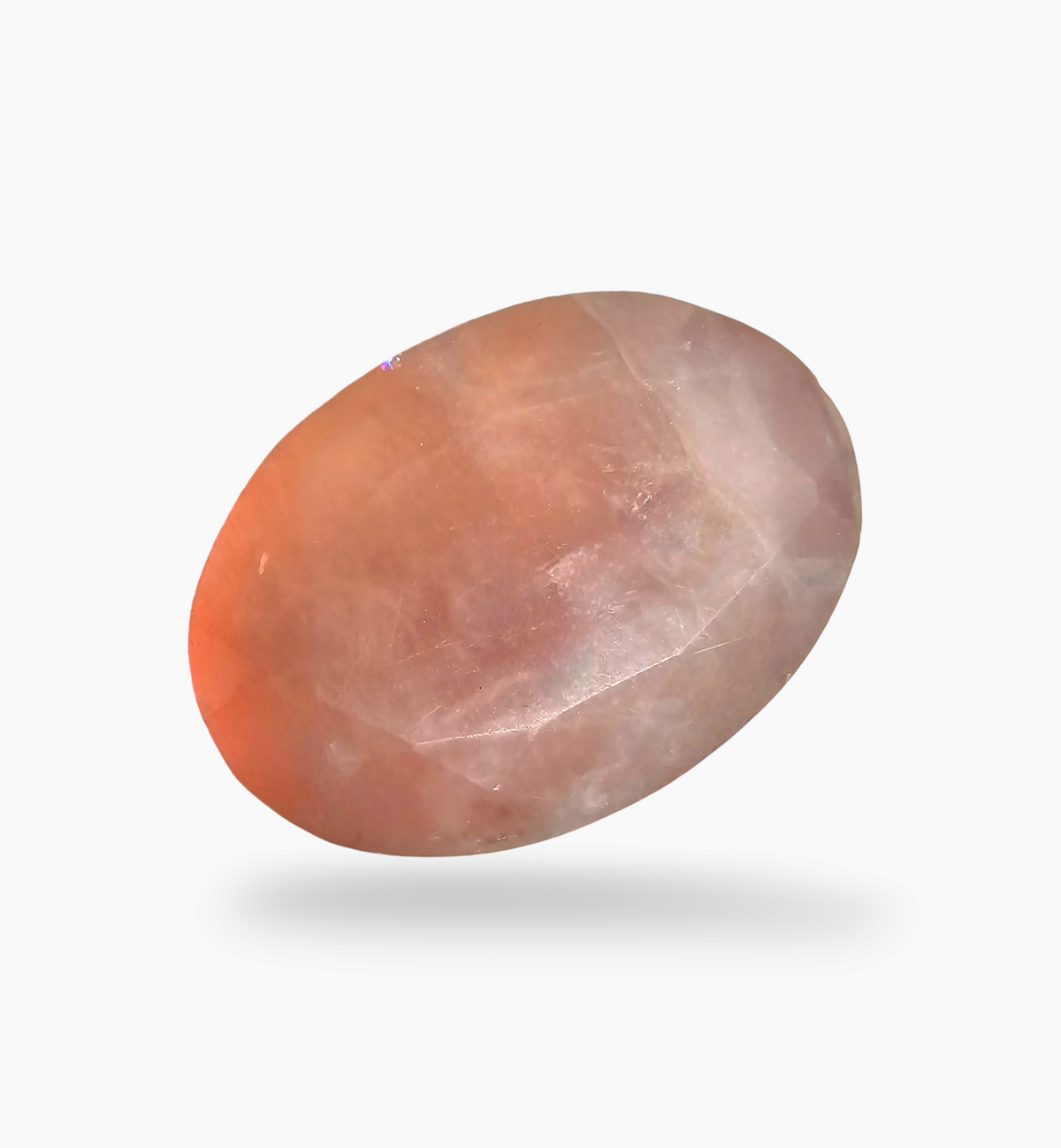 Natural Rose Quartz Stone 74.85 Carats Oval Shape Size 35x25mm