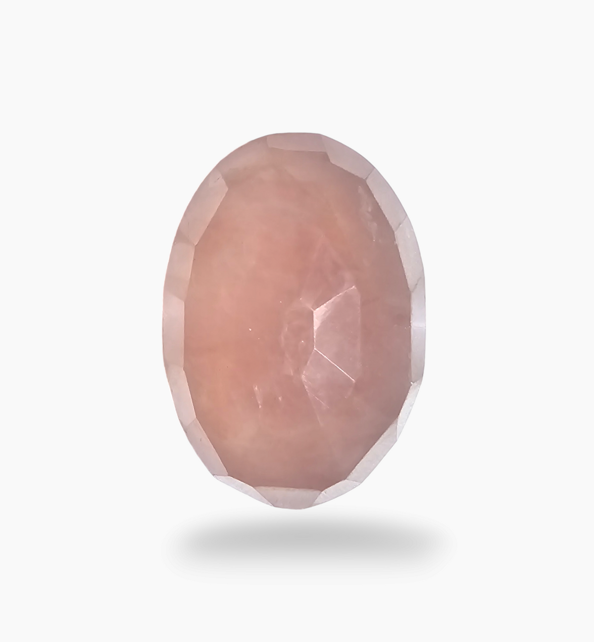 Natural Rose Quartz Stone 74.85 Carats Oval Shape Size 35x25mm