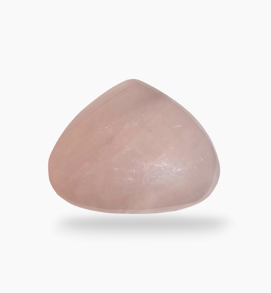 Natural Rose Quartz Stone 23.28 Carats Pear CabochonShape Size 25x18mm