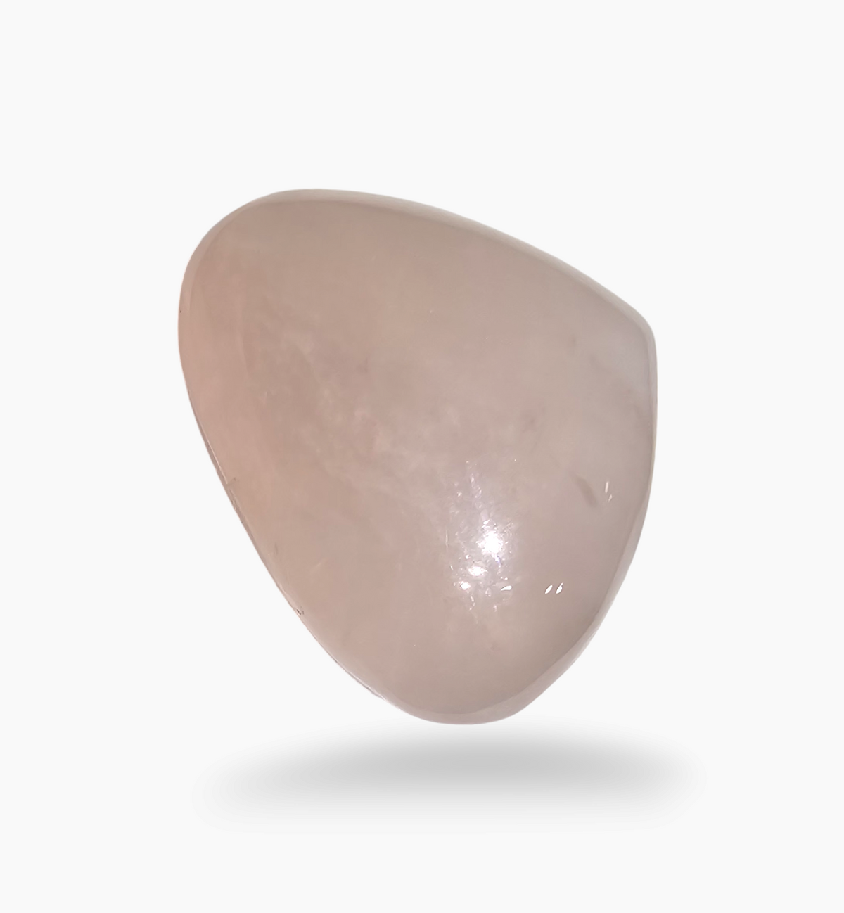 Natural Rose Quartz Stone 23.28 Carats Pear CabochonShape Size 25x18mm