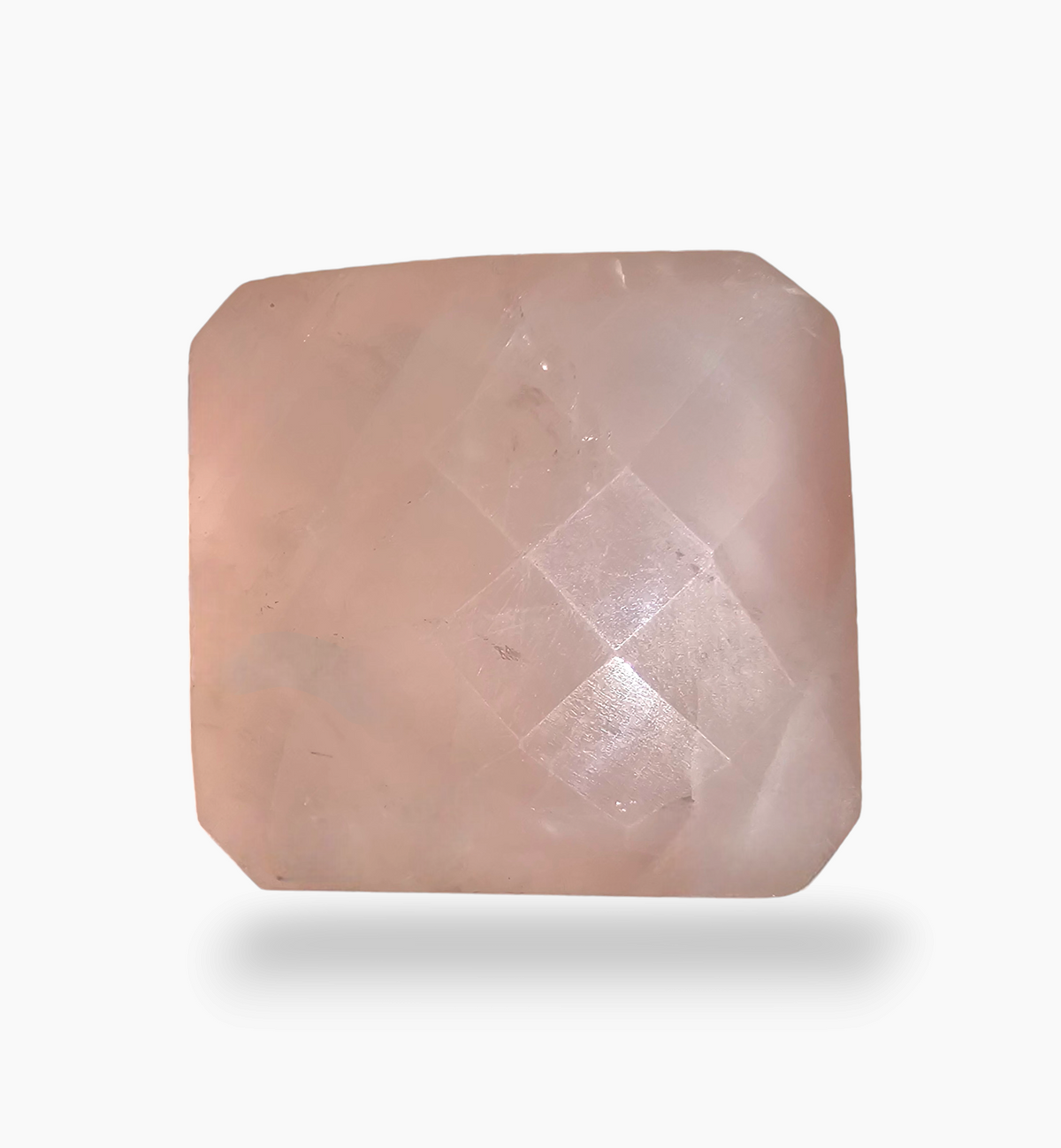 Natural Rose Quartz Stone 68.38 Carats Square Shape Size 25x25mm