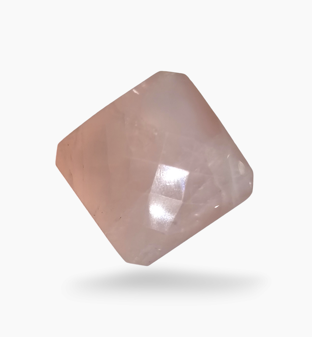 Natural Rose Quartz Stone 68.38 Carats Square Shape Size 25x25mm