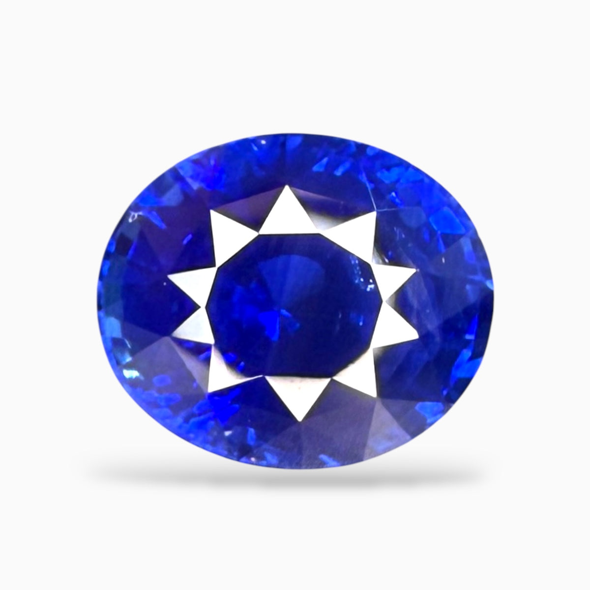 Royal Blue Sapphire Stone Oval Cut 5.48 Carats From Srilanka