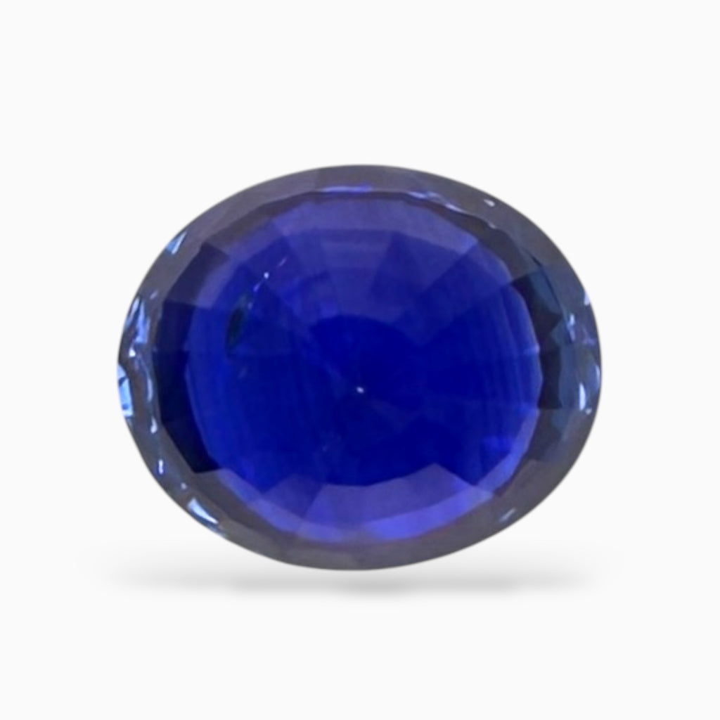 Royal Blue Sapphire Stone Oval Cut 5.48 Carats From Srilanka