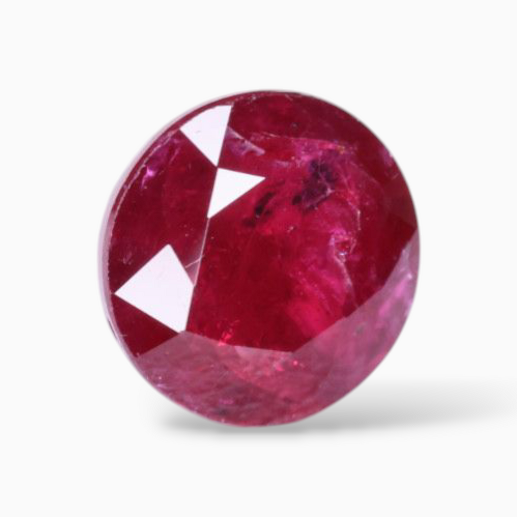 Rubies In  Round Shape 1.58 Carats 6.9mm Size