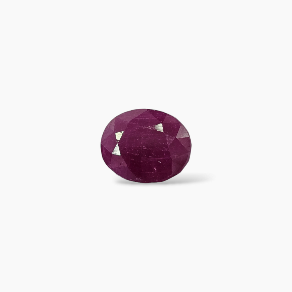 Pink Ruby 6.70 Carats in Oval Cut with 9.7 by 12.3 mm Size