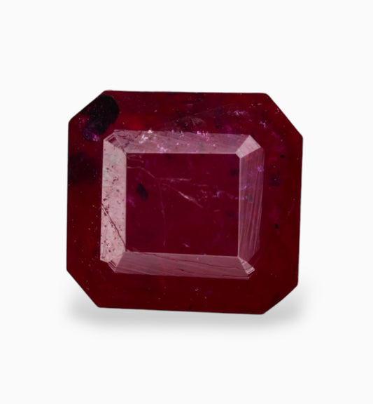 Natural ruby Stone 0.90 Carats Asscher Cut Shape 5x5mm