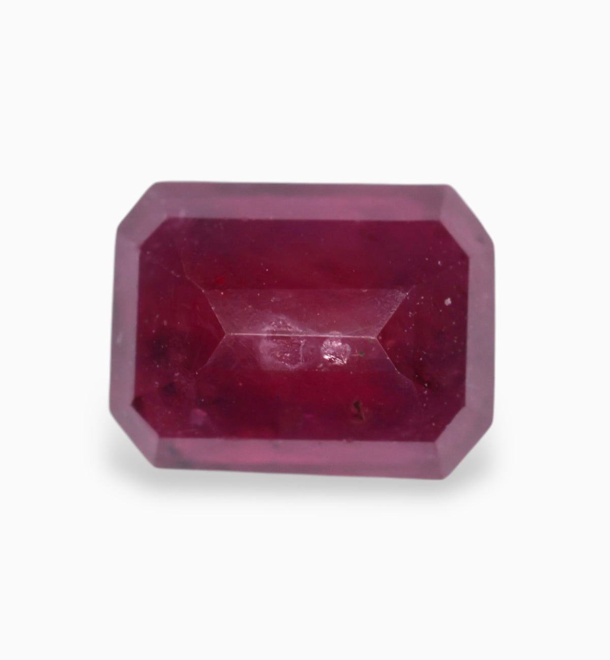 Natural ruby Stone 1.06 Carats Emerald Cut Shape 4.7x6.1mm