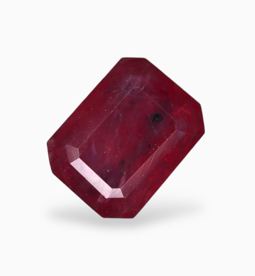 Natural ruby Stone 1.06 Carats Emerald Cut Shape 4.7x6.1mm