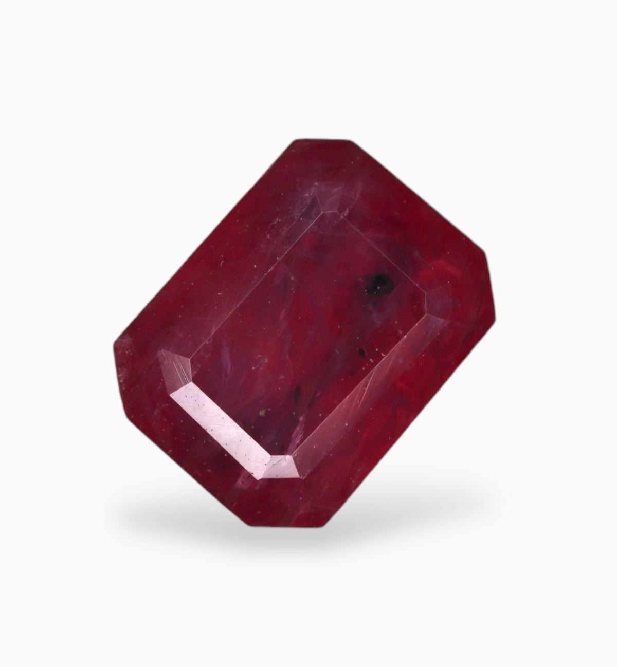 Natural ruby Stone 1.06 Carats Emerald Cut Shape 4.7x6.1mm