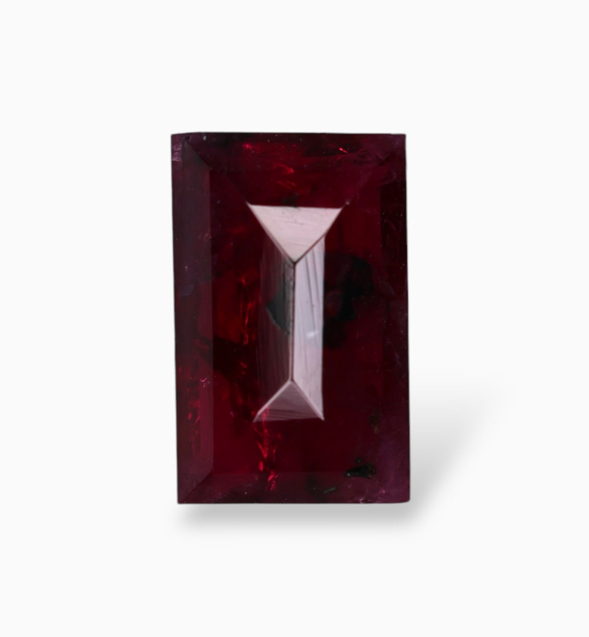 Natural ruby Stone 0.78 Carats Baguette Shape 6.5x4mm