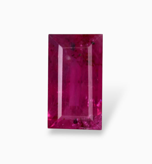 Natural ruby Stone 0.78 Carats Baguette Shape 6.5x4mm