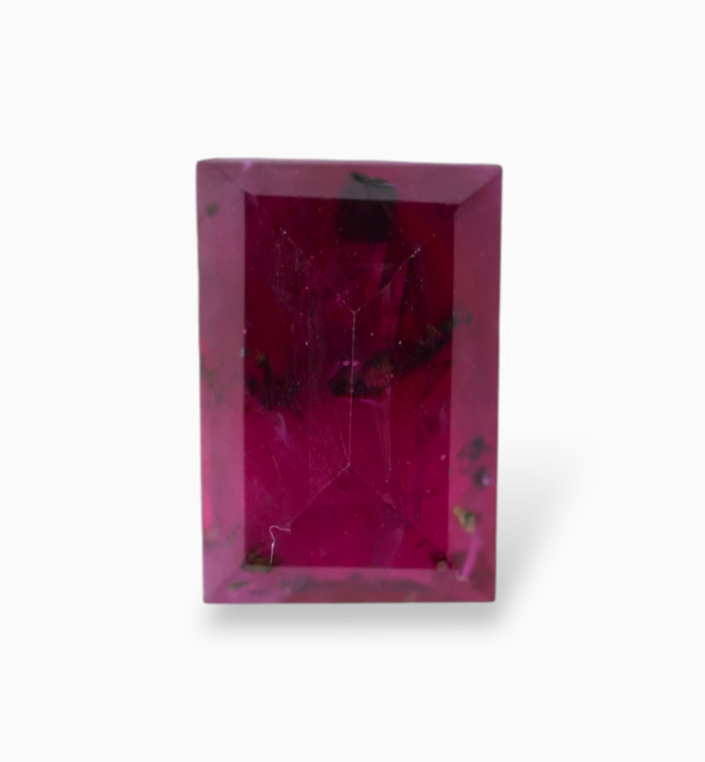 Natural ruby Stone 1.40 Carats Baguette Shape 7.3x5mm