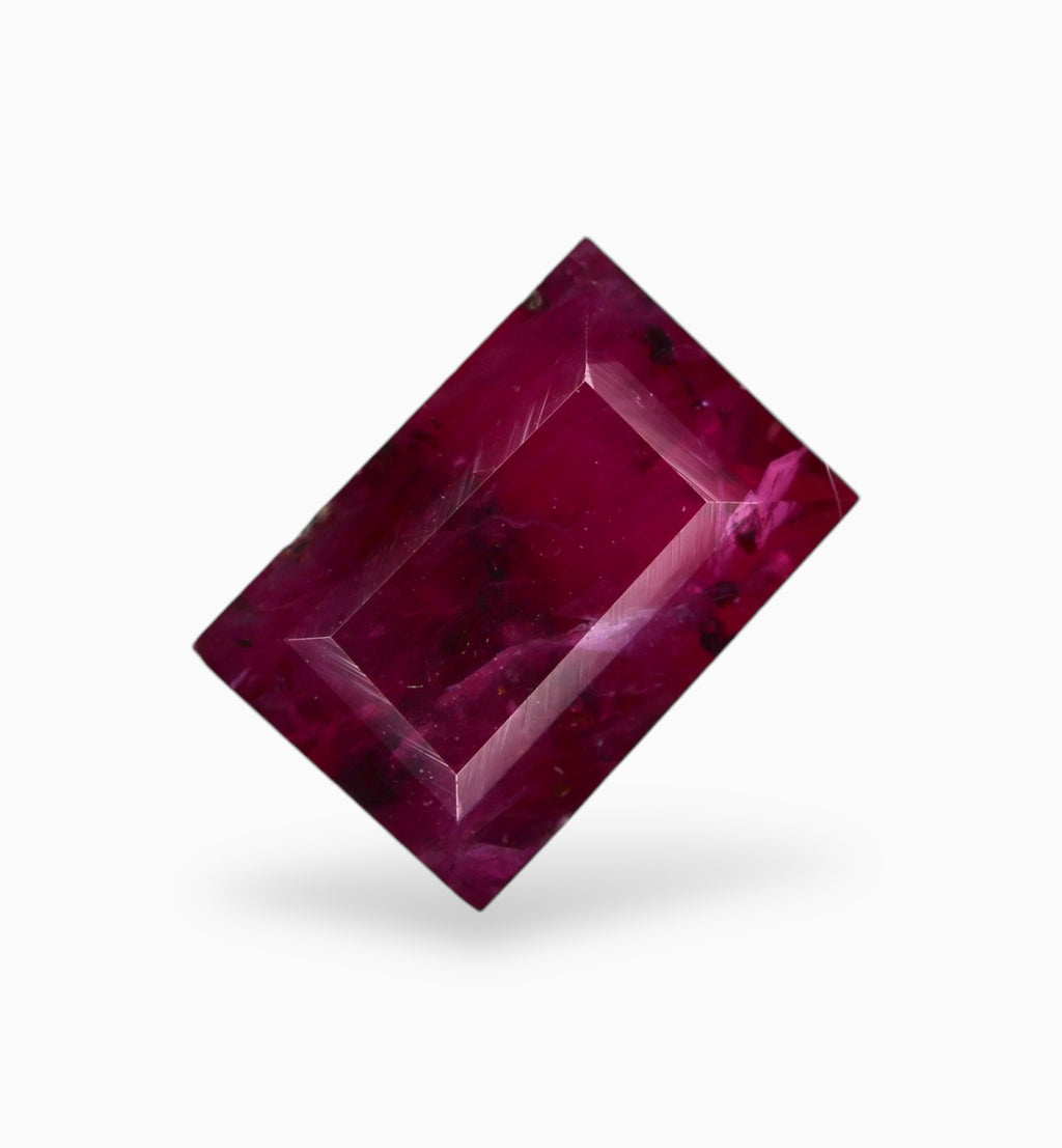 Natural ruby Stone 1.40 Carats Baguette Shape 7.3x5mm